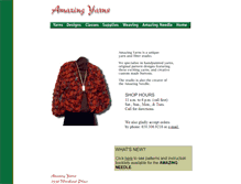 Tablet Screenshot of amazingyarn.com
